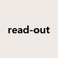 read-out是什么意思