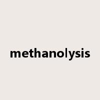 methanolysis是什么意思
