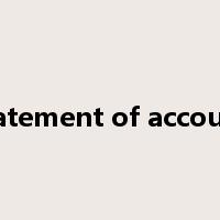 statement of account是什么意思