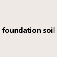 foundation soil是什么意思