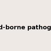 food-borne pathogens是什么意思