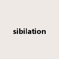 sibilation是什么意思