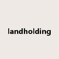landholding是什么意思