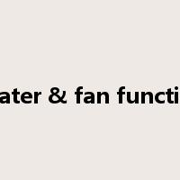 heater & fan function是什么意思