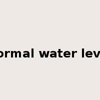 normal water level是什么意思
