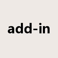 add-in是什么意思