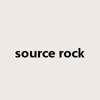 source rock是什么意思