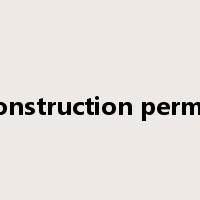 construction permit是什么意思