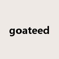 goateed是什么意思