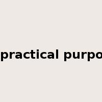 for practical purposes是什么意思