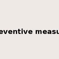 preventive measure是什么意思