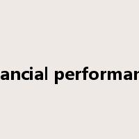 financial performance是什么意思