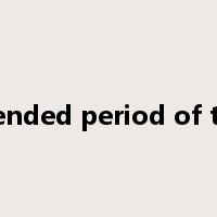 extended period of time是什么意思