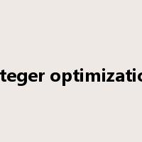 integer optimization是什么意思