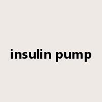 insulin pump是什么意思