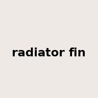 radiator fin是什么意思