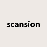 scansion是什么意思