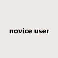 novice user是什么意思