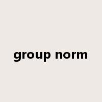 group norm是什么意思