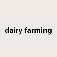 dairy farming是什么意思