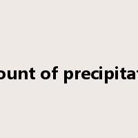 amount of precipitation是什么意思