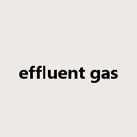 effluent gas是什么意思