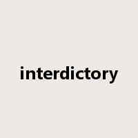 interdictory是什么意思