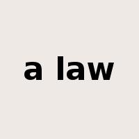 a law是什么意思