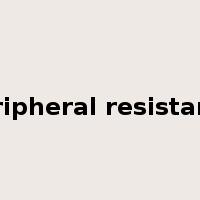 peripheral resistance是什么意思