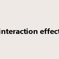 interaction effect是什么意思