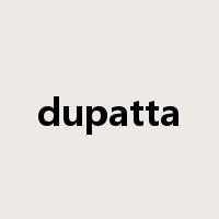 dupatta是什么意思