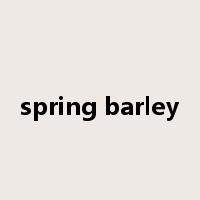 spring barley是什么意思