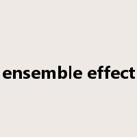 ensemble effect是什么意思