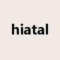 hiatal是什么意思