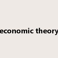 economic theory是什么意思