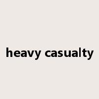 heavy casualty是什么意思