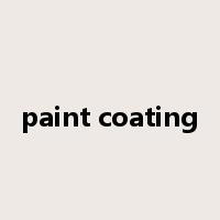 paint coating是什么意思