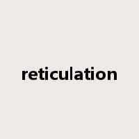 reticulation是什么意思