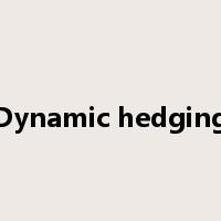 Dynamic hedging是什么意思