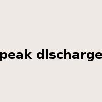 peak discharge是什么意思