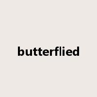butterflied是什么意思