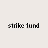 strike fund是什么意思