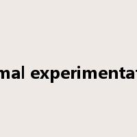 animal experimentation是什么意思