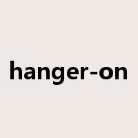 hanger-on是什么意思