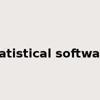 statistical software是什么意思
