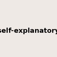 self-explanatory是什么意思
