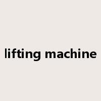 lifting machine是什么意思