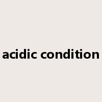 acidic condition是什么意思