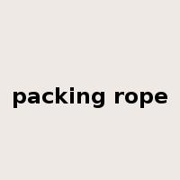 packing rope是什么意思