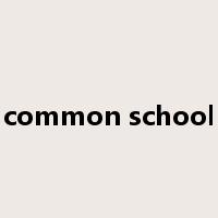 common school是什么意思